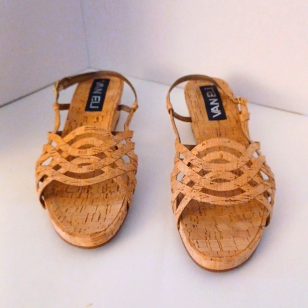 VANELI NATURAL CORK SANDALS 👡 WORN ONCE SIZE 8W